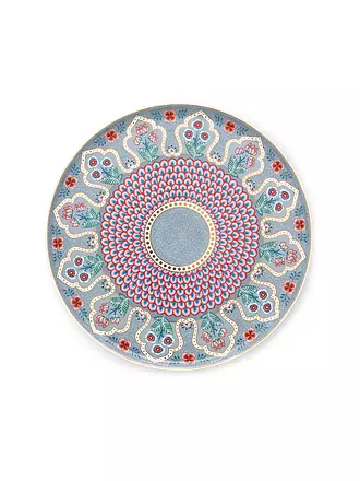 PIP STUDIO | Tortenplatte mit Fuss Mini 21cm FLOWER FESTIVAL Light Blue | 